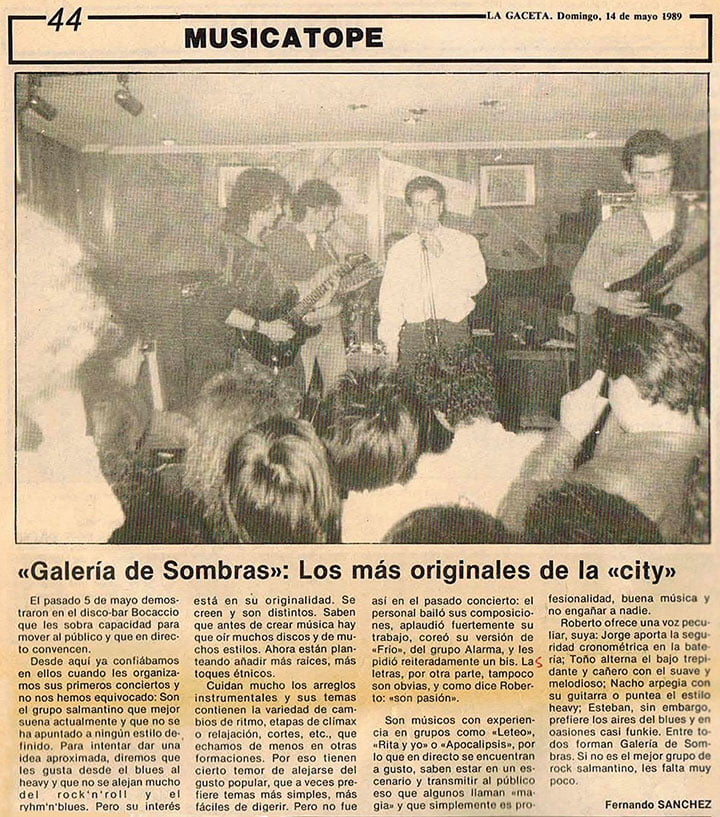 Concierto del grupo XXX